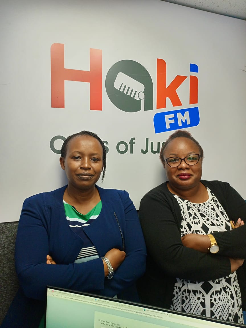 MaryanaMunyendo's tweet photo. Today morning at Haki FM morning show alongside Ms. Esther Mugure, Assistant Director -Children's Services ,Directorate of Children's Services. International Missing Children's Day is on 25 May 2023. We shall observe the day at Shalom Centre on Daniel Comboni Rd  Nairobi. https://t.co/AumJz8g3Gw