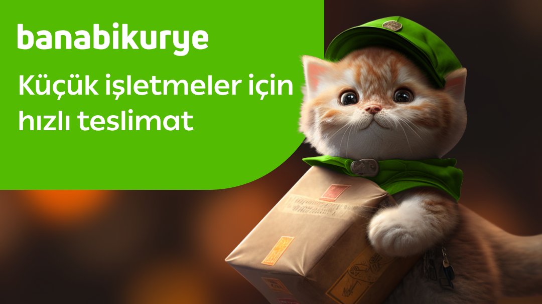 Küçük işletmelerin teslimat işleri için hızlı ve güvenli çözüm Banabikurye'de. 

Uygulamamızı indirin, size uygun seçenekleri sunalım. 

#BanabikuryeHazır #Kurye #İstanbul #Ankara #İzmir