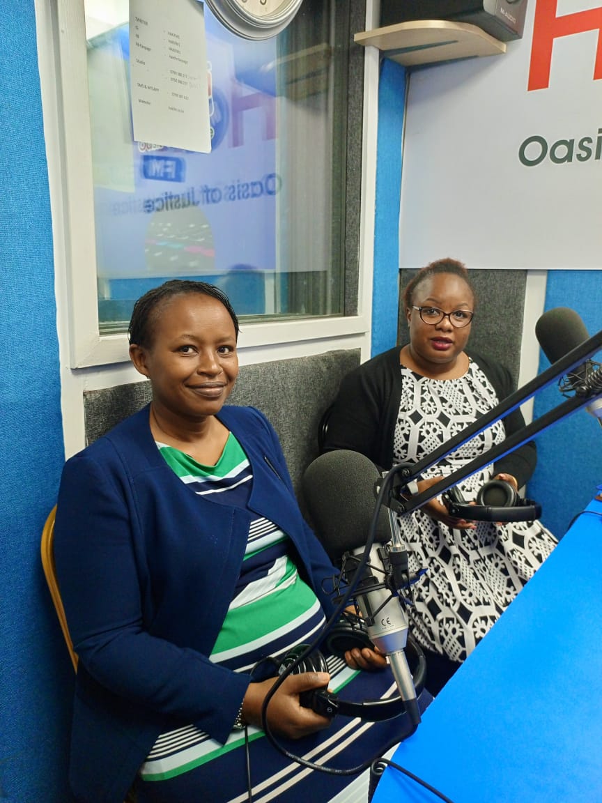 MaryanaMunyendo's tweet photo. Today morning at Haki FM morning show alongside Ms. Esther Mugure, Assistant Director -Children's Services ,Directorate of Children's Services. International Missing Children's Day is on 25 May 2023. We shall observe the day at Shalom Centre on Daniel Comboni Rd  Nairobi. https://t.co/AumJz8g3Gw