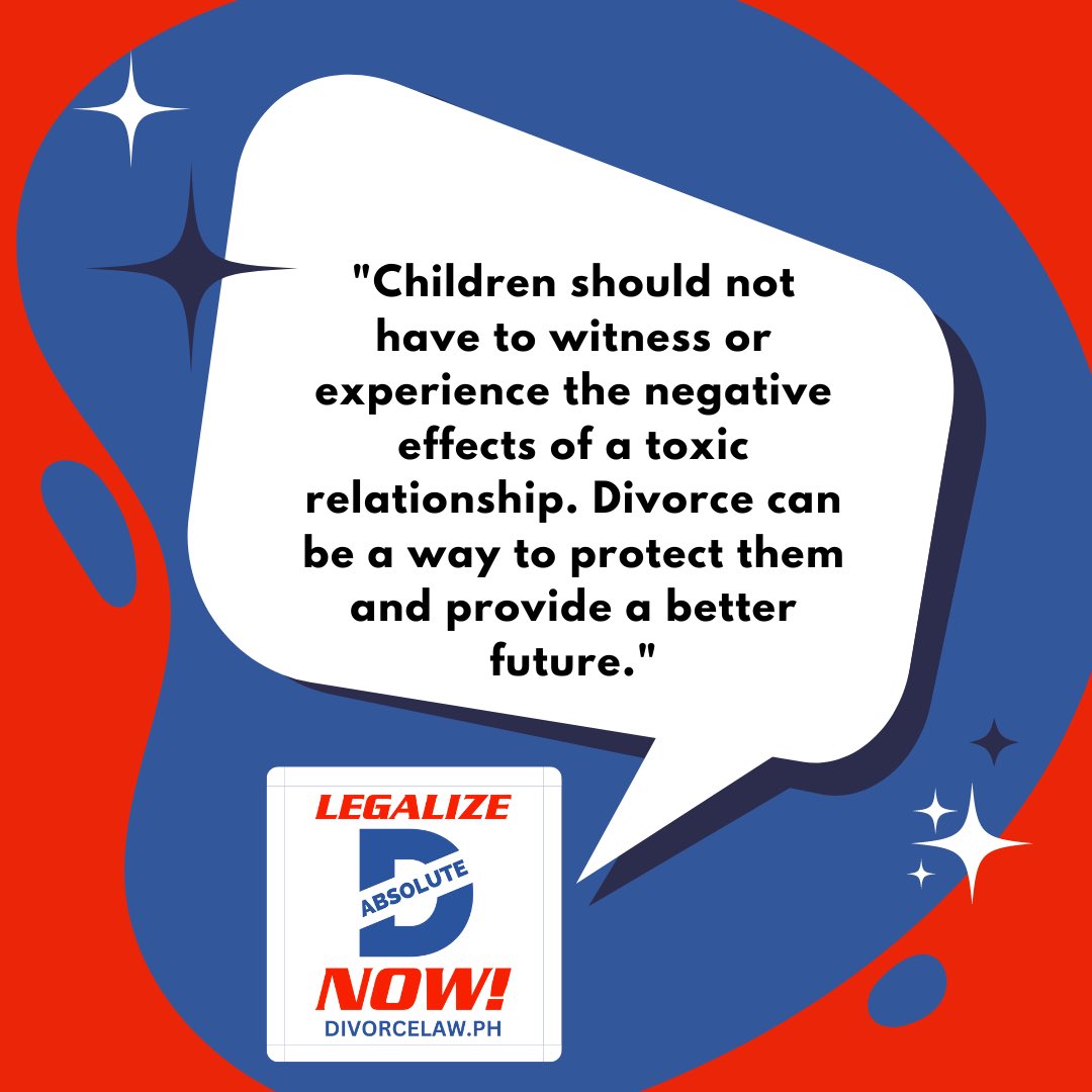 divorcelawph's tweet photo. "Children should not have to witness or experience the negative effects of a toxic relationship. Divorce can be a way to protect them and provide a better future." #divorce #DivorceLawPH #DivorceLawNow #supportDIVORCE #legalizedivorce #legalizedivorceinthephilippines https://t.co/dajILGshh2