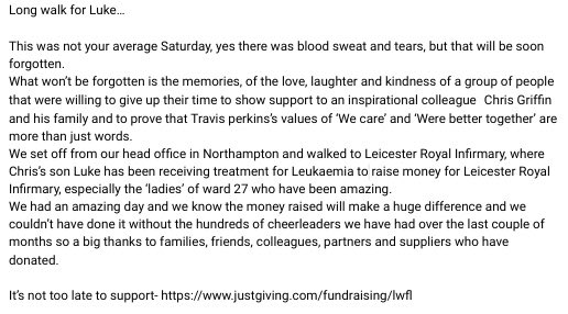 BrettJackson_9's tweet photo. Long walk for Luke update - https://t.co/I92tzKa5Lw https://t.co/X7Z4D67hn6