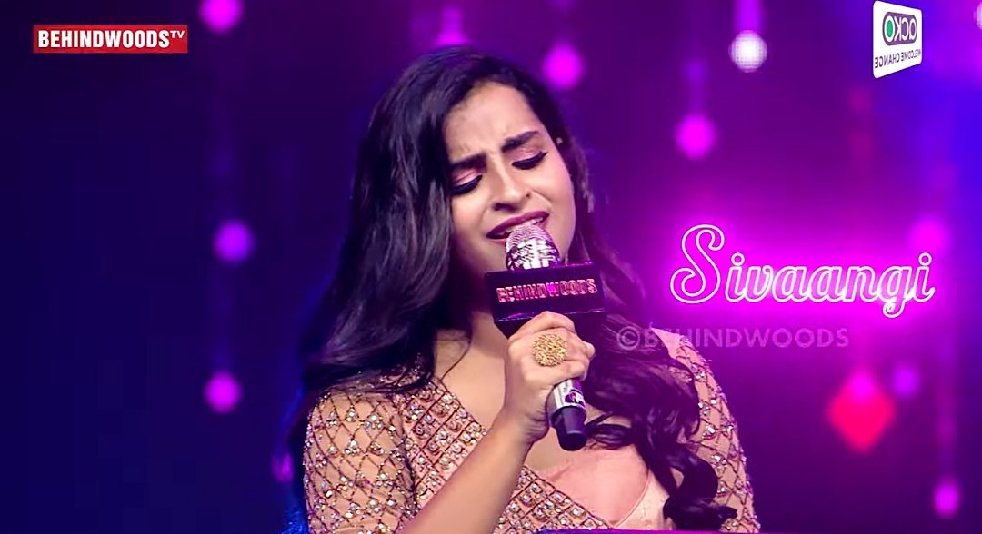 sivaangifanpage's tweet photo. Singer @sivaangi_k rocking the stage 🔥
#Sivaangi #behindwoodsgoldicons 
Link : https://t.co/4SSUwnFjWE https://t.co/yUpi6B6XYe