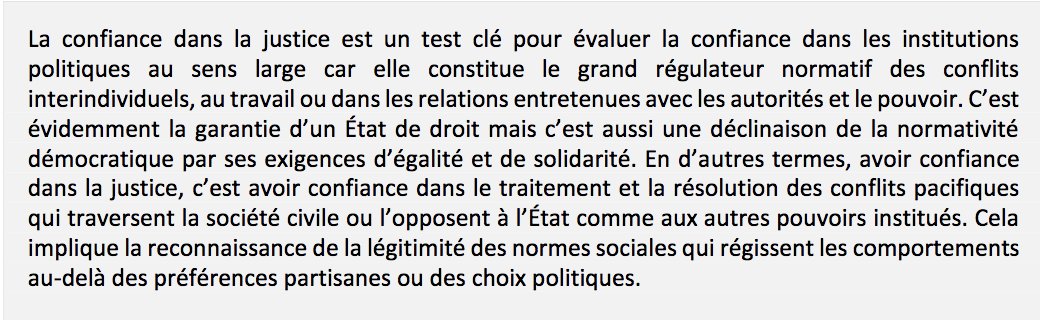 CEVIPOF's tweet photo. Nouvelle note à lire "La #confiance dans la #justice comme test démocratique, de @Luc_Rouban 
#Baroconfiance @CEVIPOF V.14➡️https://t.co/PPVrS2UsHx
@CEVIPOF @sciencespo @ScPoResearch https://t.co/mbYYilORzJ
