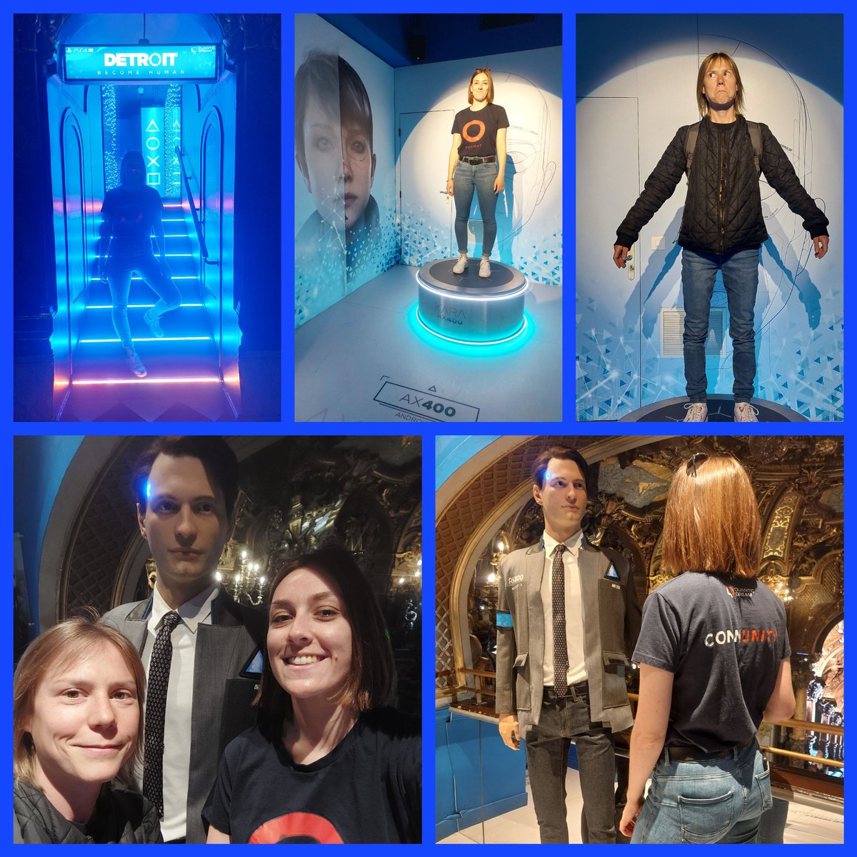 Cline018's tweet photo. The best part of the Grevin museum... #DetroitBecomeHuman ❤️ hello @BryanDechart 😍 https://t.co/3CDtMYgipU