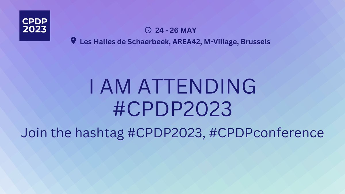 Happy Monday CPDP attendees! The CPDP week is finally here and we hope you are as thrilled as we are 👐 
Join the hashtags #CPDP2023 and #CPDPconference! We are looking forward to welcoming all of you to our 16th edition