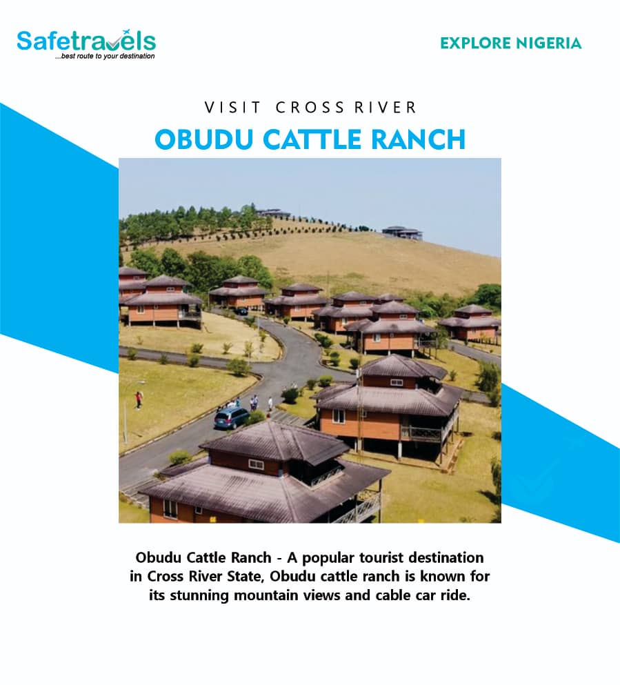 Experience the breathtaking view from the summit of Obudu Cattle Ranch, a must-visit destination in Nigeria!

#ExploreNigeria #TravelWithSafeTravels #CrossRiver