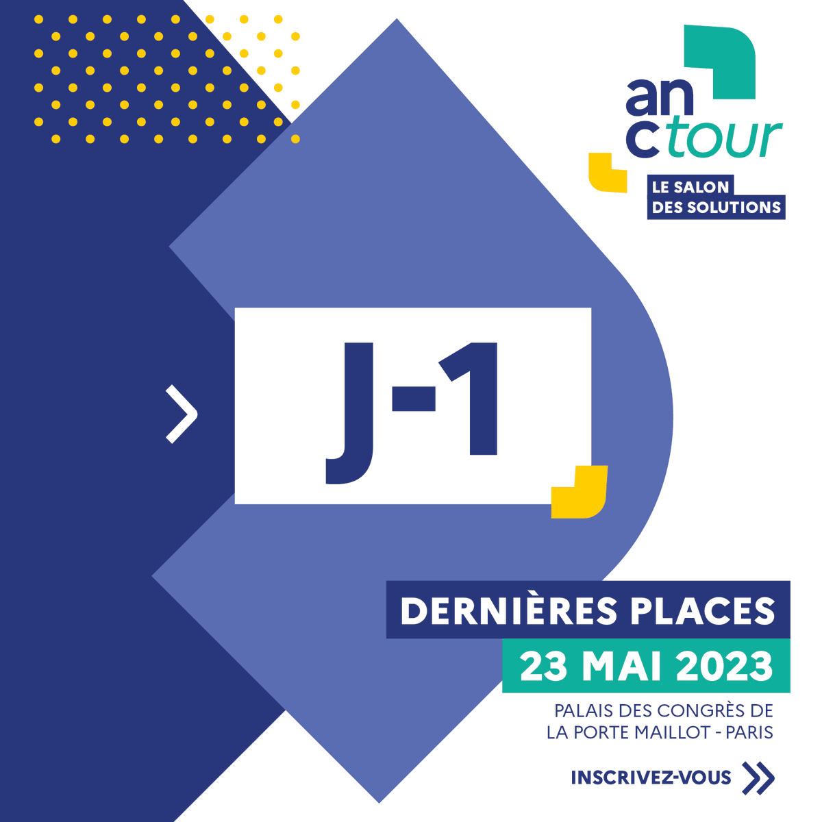 ANCTerritoires's tweet photo. #ANCTour | J-1‼️
🏷️Visiteurs, intervenants, exposants : pensez à imprimer votre badge pour nous rejoindre au palais des Congrès dès 8 h 30!
https://t.co/96qOBfJIEB

🚇M° ligne 1➡️ pte Maillot
RER C➡️Neuilly-pte Maillot
🚌Bus 43-73-82-244

L’ANCT est heureuse de vous accueillir😀. https://t.co/pjii1WH1bt
