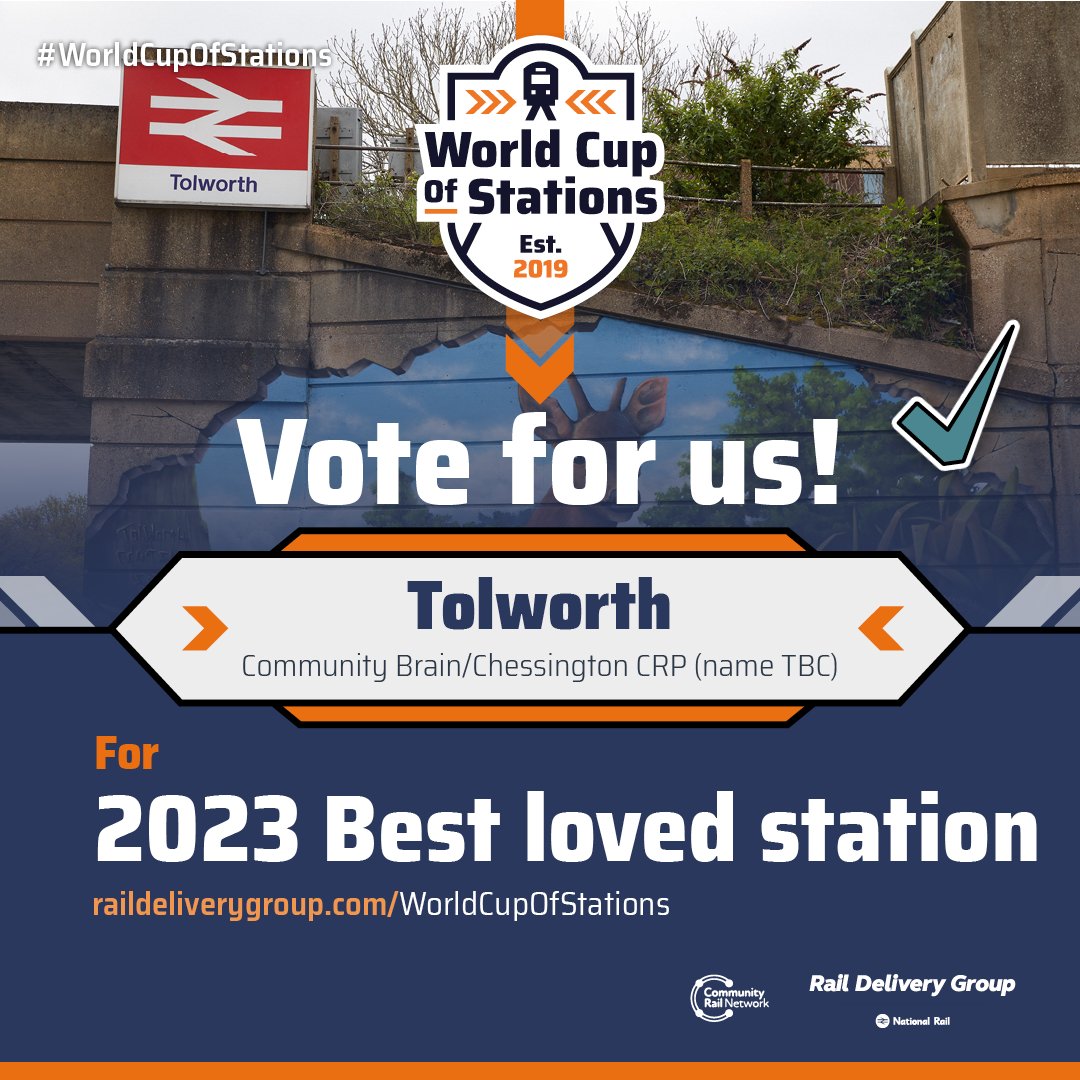 RailDeliveryGrp's tweet photo. 🚉Why should you vote for #Tolworth?

The Community Brain at Tolworth station have opened a community hub and kitchen, working with communities to improve rail confidence. https://t.co/sjLHhw4OaS