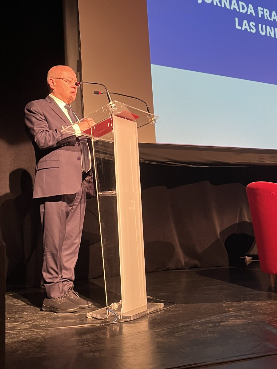 IF_Espana's tweet photo. Jornada franco-española en torno a las universidades europeas
Apertura por Joan Subirats, Ministro de @universidadgob, Juan Romo, presidente de @CrueUniversidad, Jean-Michel Casa, embajador de @france_espagne, @TallonEric1, Consejero Cultural de @france_espagne https://t.co/bZezMjAgRE