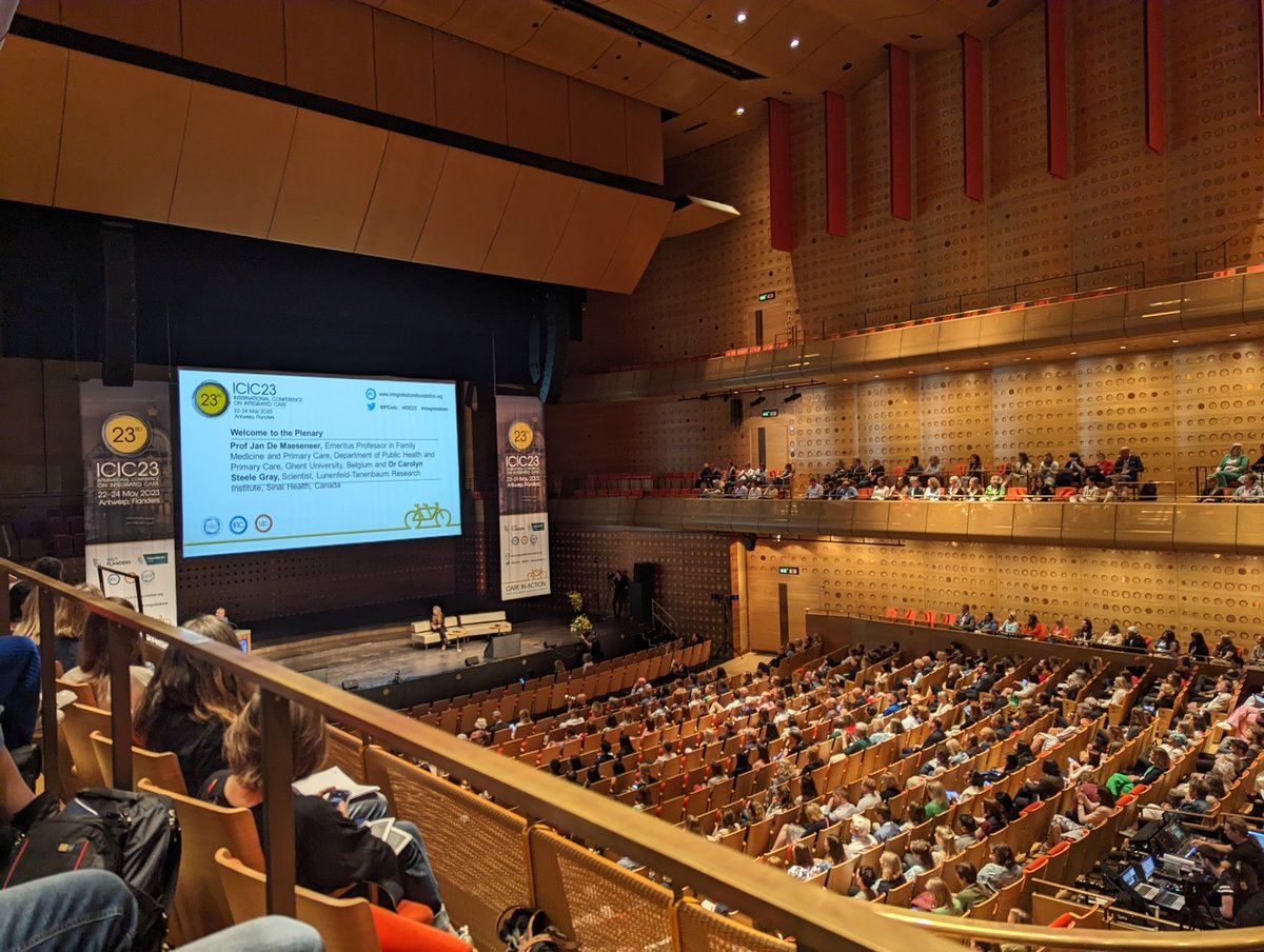 YinkaMacaulay's tweet photo. It's wonderful to see the global community #icic2023 brings together to learn about #integratedcare. It's a full house in Queen Elizabeth Hall. https://t.co/NtOZ3MVLQW