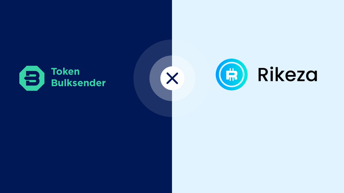 Bulksender now supported <a href="/RIKEZAOFFICIAL/">Rikeza Blockchain</a> 🚀 

You can bulksend $RIK, ERC20 tokens and #NFTs to multiple addresses in one transaction. 

 #Crypto #NFTs 

Check it out 👉  bulksender.app