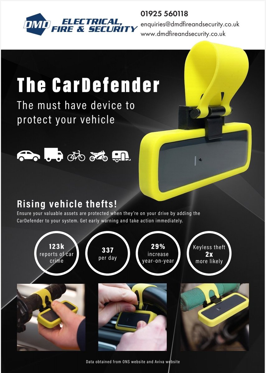 Dmdfiresec's tweet image. Protect your  possessions with this sensor as an addon to your existing #Pyronix wireless security system. You can attach this sensor to your car, van, bike, shed or anything you value that can be moved within wireless range
#dmdfiresec #car #security #wbex #warrington #alarms