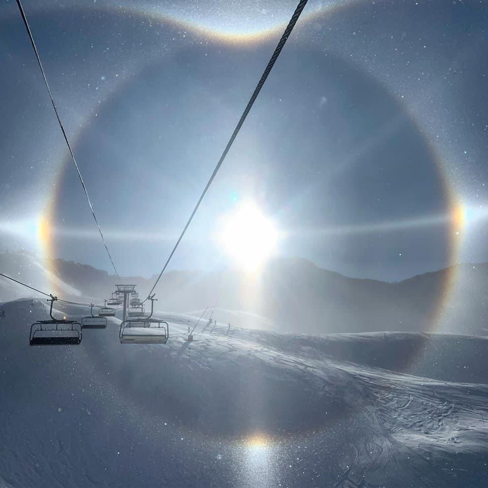 A stunning photo from the 
#glacierexpress #solaise #valdisere. Thinking already 
of #winter23 #contactustobook Thanks Mike Gale! 
☺️❄️🏂☃️ #frenchalps #skiholiday 
#winterwonderland #booknow #chaletholiday #tignes 
#mountainlife