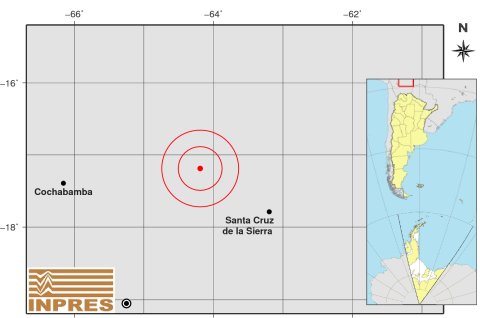 SismosArg's tweet photo. Sismo de mag. 5.5, con epicentro 783 km al N de San Salvador De Jujuy; 854 km al N de Salta; 485 km al N de Tarija registrado a las 04:51:11 https://t.co/jrnXKhpeks https://t.co/LeVwTLAGtN