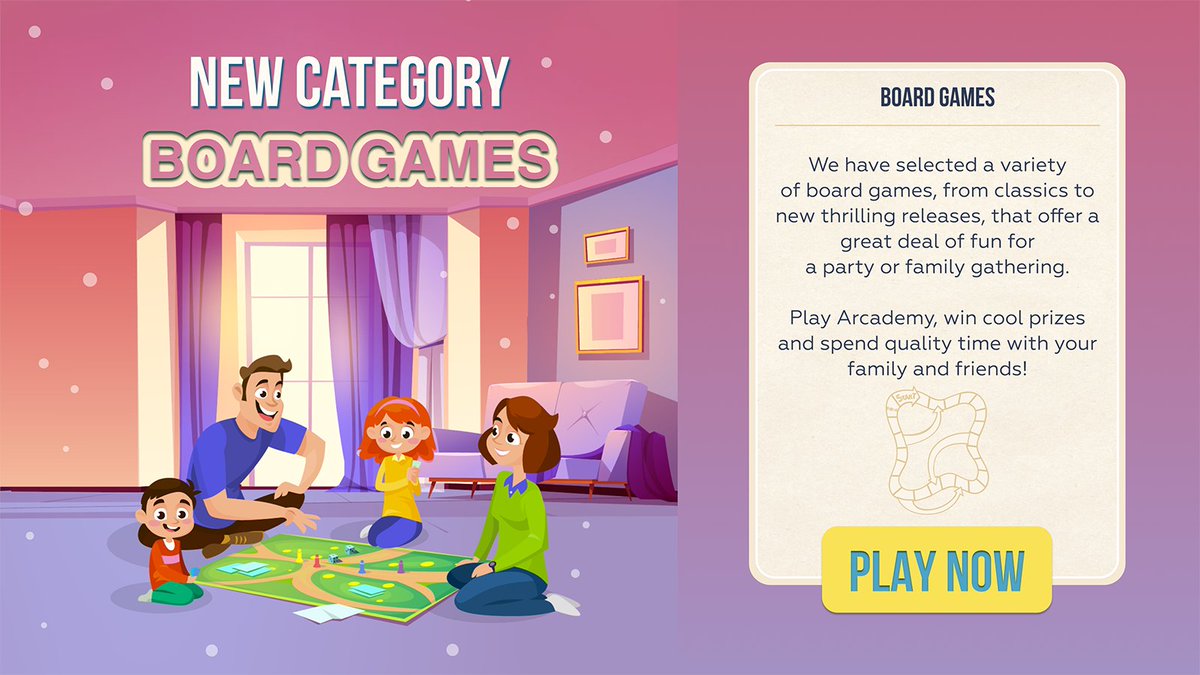ArcademyGame's tweet photo. What's your go-to tabletop game? Share in the comments below! Check out our new category with the top 15 games for gatherings and family evenings. Click the link https://t.co/Acr4bngnvW and let the fun begin! 🎲🎉 #TabletopGames #GameNight #FamilyFun https://t.co/6KUwEQjv5X
