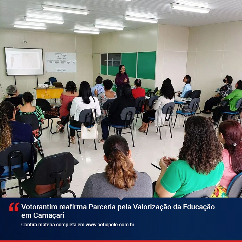 coficpolo's tweet photo. A Votorantim Cimentos anuncia a continuidade do programa Parceria pela Valorização da Educação (PVE) em Camaçari. As ações do PVE são promovidas desde 2017 no município e abrangem mais de 100 profissionais, entre técnicos da Secretaria de Educação...

https://t.co/wdxfCAYTIg https://t.co/FvOQPqn6Am