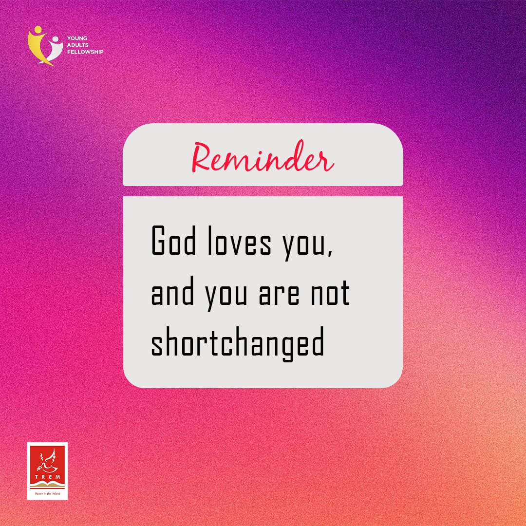 tremyouthhub's tweet photo. God loves and so you are not shortchanged and you can never be shortchanged
Have a great week 🤗
.
#NewWeekReminder
#YAF https://t.co/7ThMpOev5j