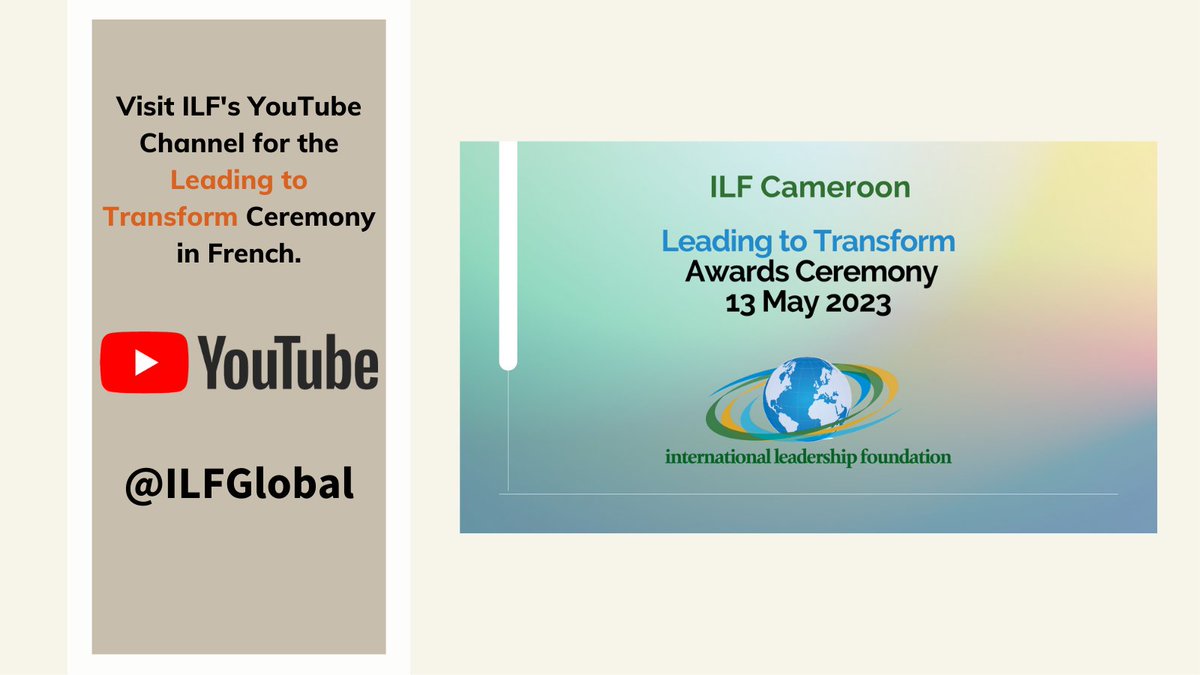 ILFGlobal's tweet photo. Learn more about ILF's Leading to Transform coaching training by reading about ILF Cameroon's most recent awards ceremony and visiting ILF's YouTube Channel to see a short video. #ILFGlobal https://t.co/MIpu0bsqhu