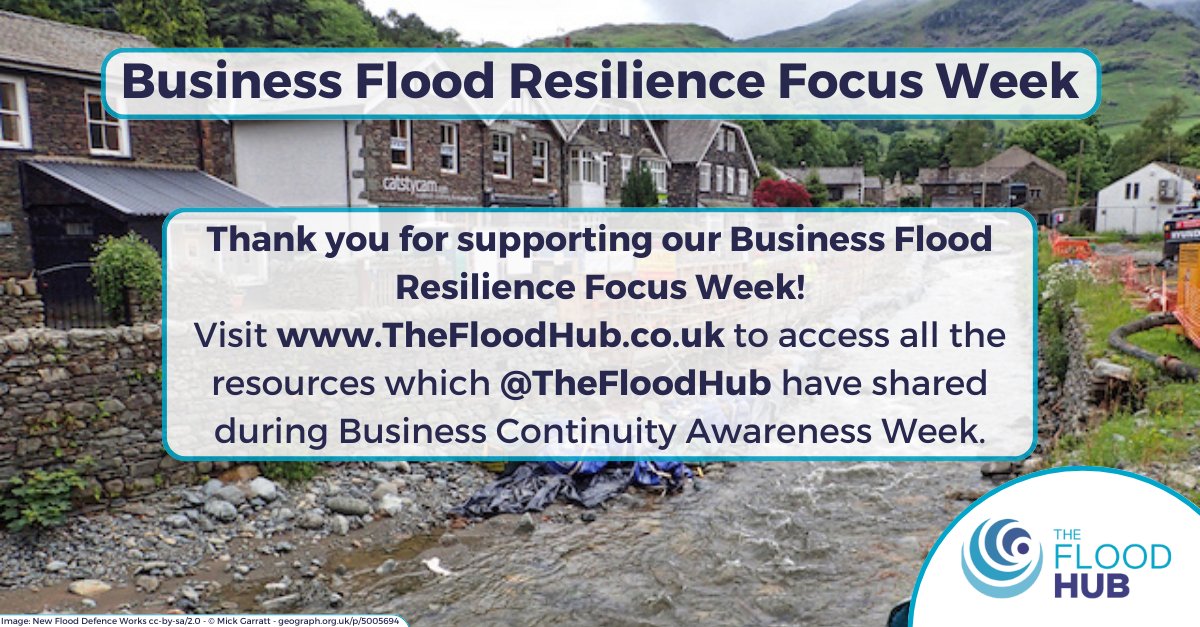 TheFloodHub's tweet photo. We hope you enjoyed last week’s #BusinessContinuityAwarenessWeek and found lots of information we shared helpful🛒
To review what we shared, check out our business page here ➡ https://t.co/a5Boz4rxAY
Or check out our business flood planning toolkit➡https://t.co/jNlmrsnzbW https://t.co/vBejDQn5Xj