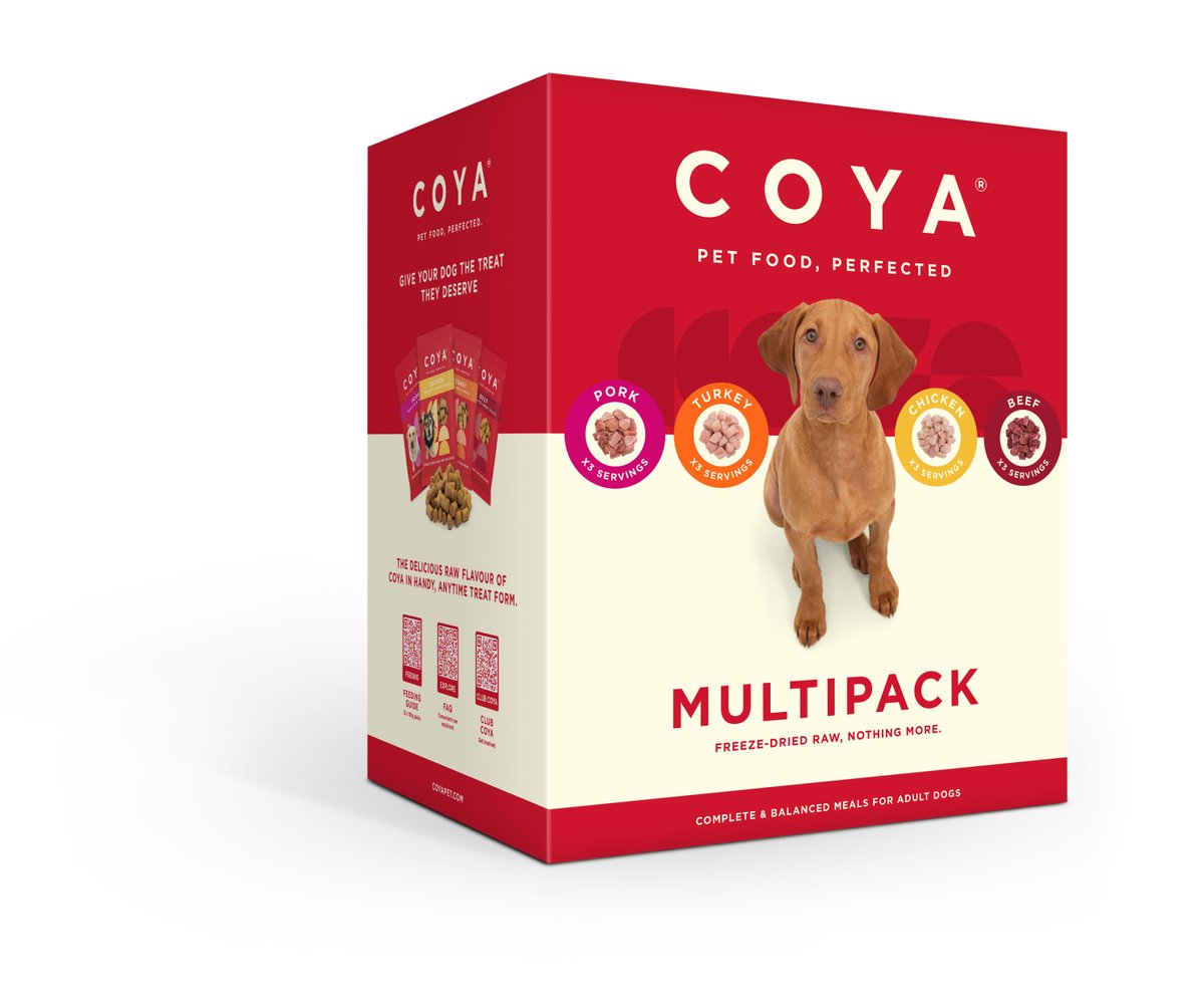 castlecolpack's tweet photo. We love how this packaging stands out! β₯οΈ πΎ
This packaging is proudly printed by us here in Norwich! Check out this #Norwich based brand COYA Pet, freeze dried dog food!#petfoodpack #retailpackaging #coyapet #coya #packaging #cartonboardpackaging #bespokepackaging https://t.co/eVXYbiMDOG