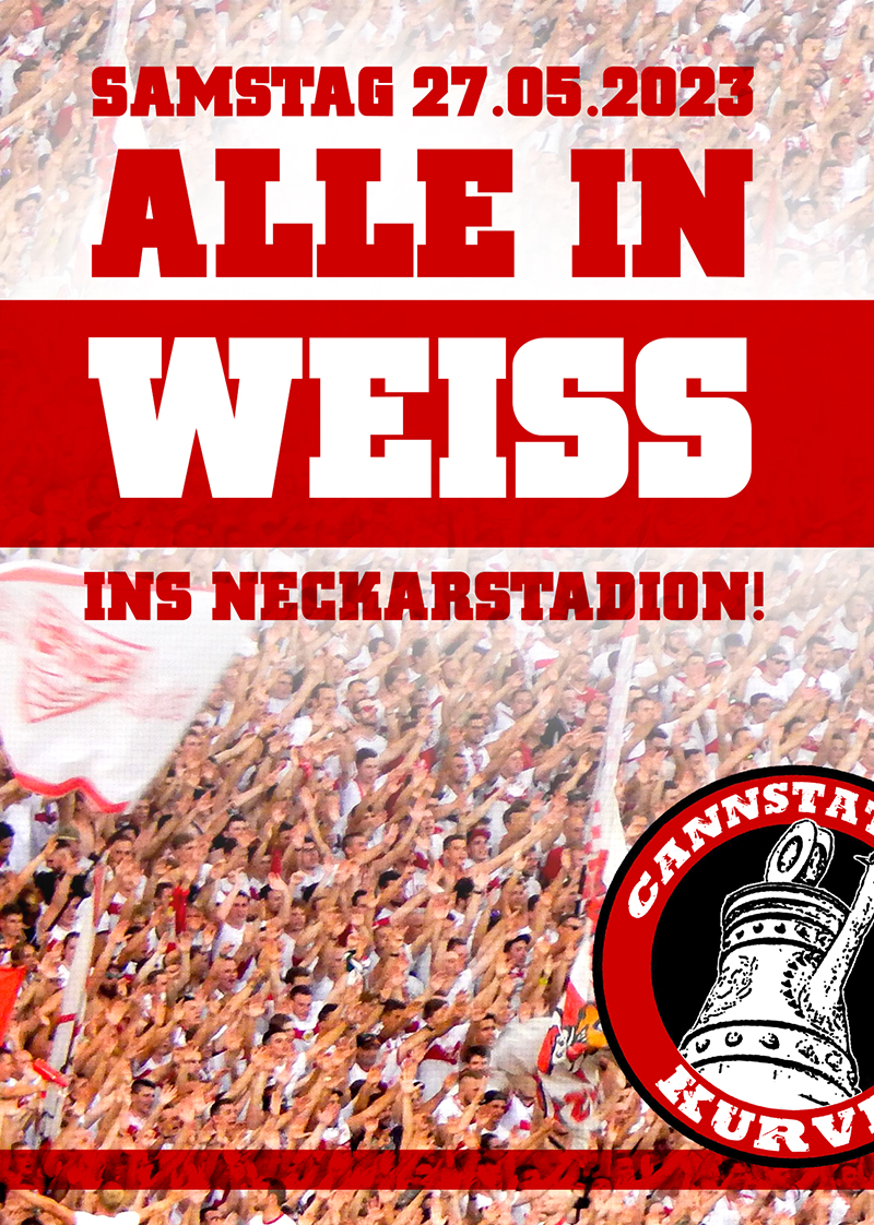cc97ultras's tweet photo. Samstag 27.05.2023 – Alle in Weiß ins Neckarstadion! ➡️
https://t.co/6qCNfBALWD

#VfB #Stuttgart @VfB #VfBTSG @stuttgarttweets https://t.co/UbgbrTtCfl