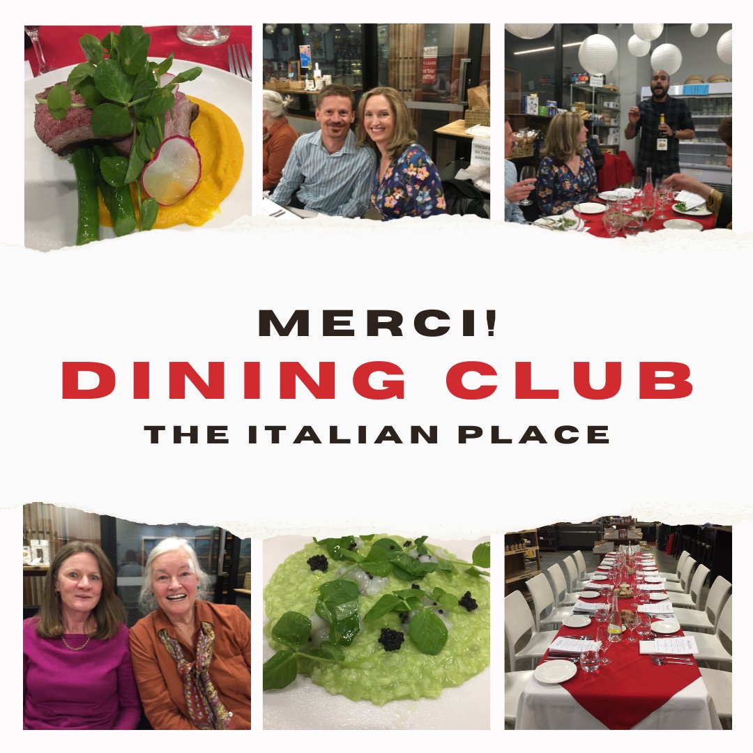 AF_Canberra's tweet photo. Merci to the Italian Place for hosting our fourth dinner of the Dining Club!

Discover our members only club that will give you access to European cuisine in Canberra 🍽️

#FrenchDining #Frenchfood #wine #italiandinner #membersonly #alliancefrancaise #learnfrench https://t.co/s57Ju39uzD
