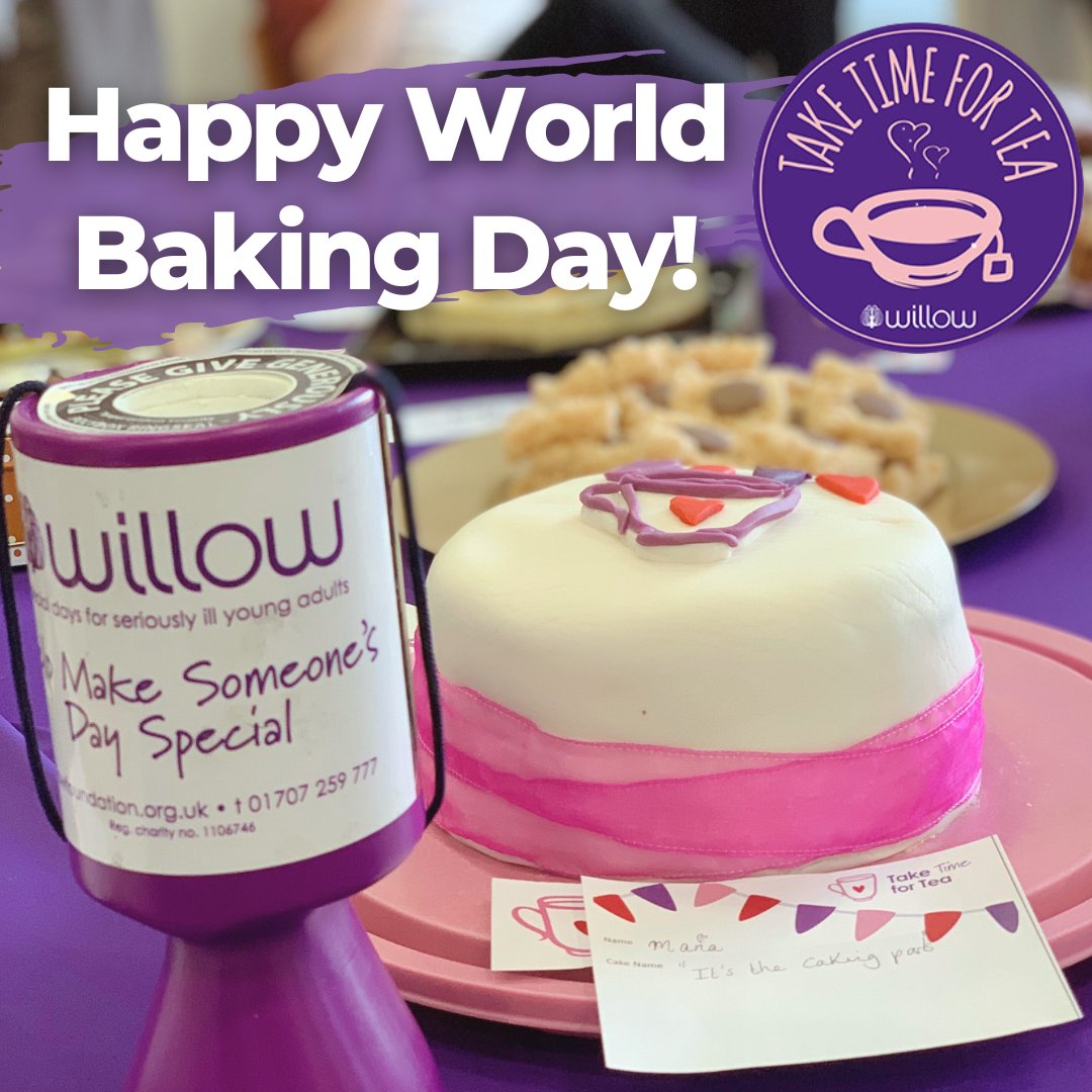 Willow_Fdn's tweet photo. Happy World Baking Day! Show off your baking skills and host your very own Take Time for Tea. Sign up below.

https://t.co/sFrM7iVBY8

#willow #willowfoundation #worldbakingday #baking #sweettreats #TakeTimeForTea #TTFT #tea #fundraising https://t.co/gD8LaYhKve