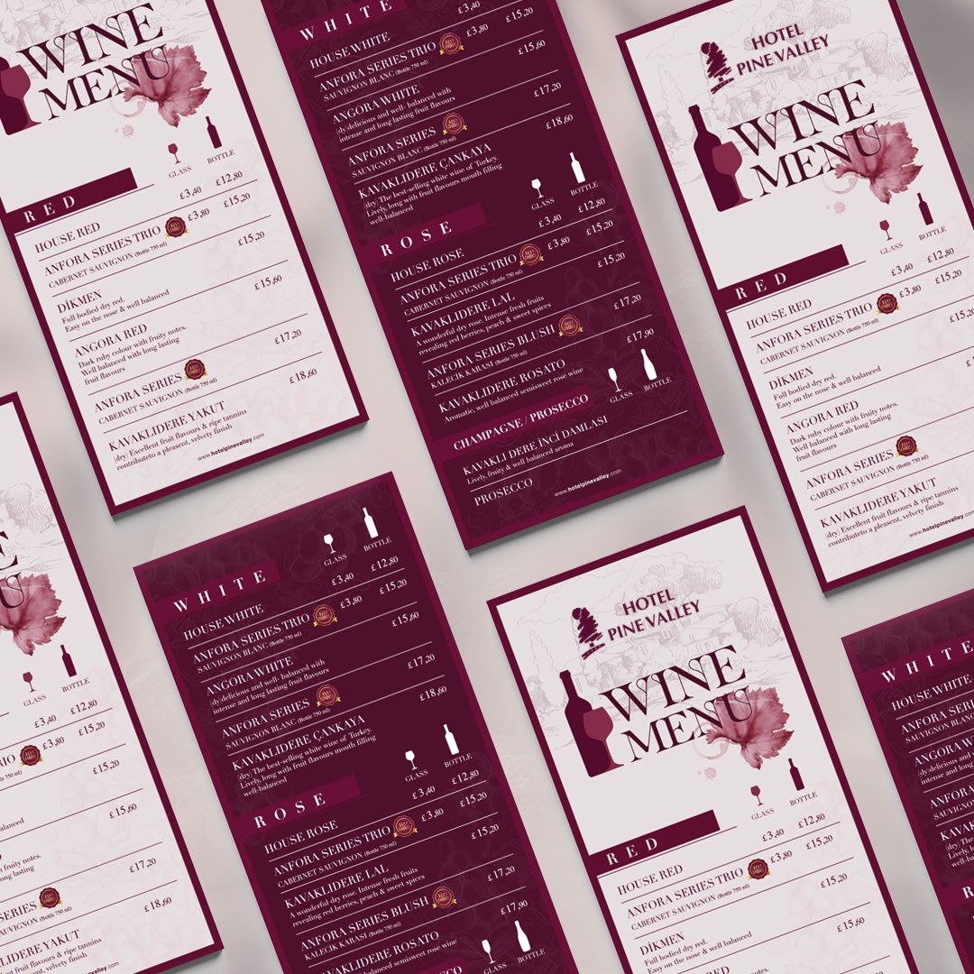 adcatwork's tweet photo. Sosyal medya ve marka yönetimini üstlendiğimiz @thepinevalleyhotel için hazırlanan şarap menü tasarımı 🍷 

•Bilgi ve İletişim için:
☎️ 0 (546) 100 91 07

📩 hello@adcatwork.com

#antalyareklam #antalyareklamajansı #antalyasosyalmedyaajansı #antalyaturkey #antalya https://t.co/uqcLTEBSEr
