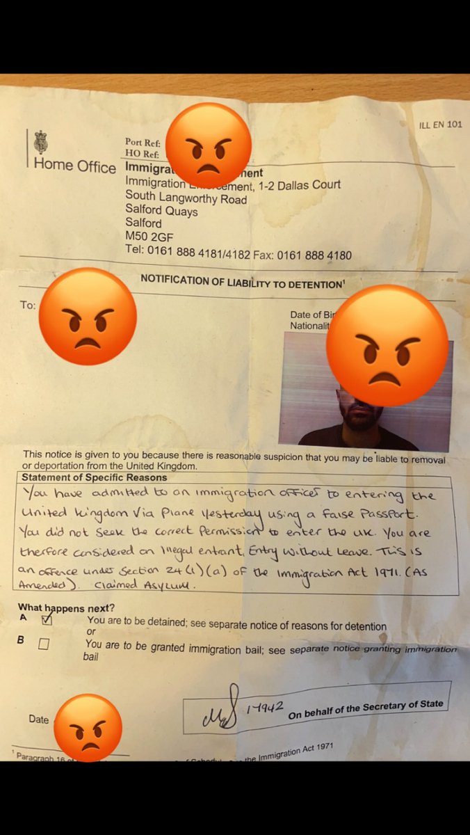 It's A Free-For-All

From one of our fearless Crew who works with illegals

Edited to protect our crew members identity ...

'An Illegal flew into the UK using a fake passport & was caught by border force control. Instead of being sent back or charged he claimed asylum & for the…