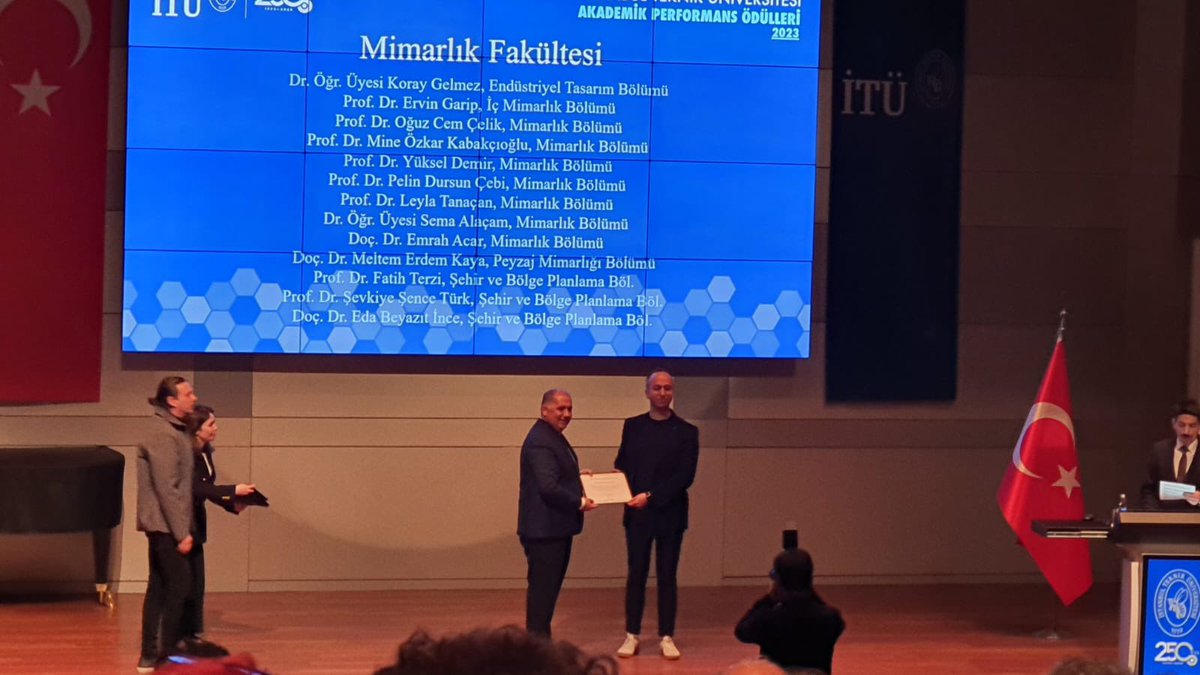Bölümümüz öğretim üyesi Doç.Dr. Koray Gelmez İTÜ Rektörlüğü tarafından Akademik Performans ödülü ve 2022 Yılı Yayın Ödülü’ne layık görülmüştür. Akademisyenimizi tebrik ederiz. 🎉
