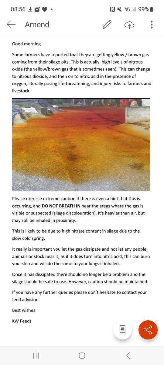 Please be careful folks at silage time
