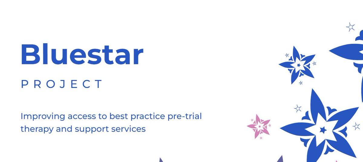 halliwell_gemma's tweet photo. Three incredibly well researched years later...@harewoodie &amp; I are very proud to launch today the pre-trial therapy revolution that is the #bluestarproject. We will ensure every survivor has support pre-trial. Join us! https://t.co/b7qpQ2WX1X https://t.co/t9pZrEbHDw