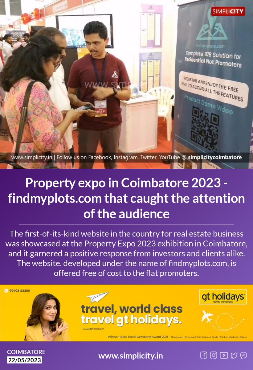 SimpliCityCoimbatore on Twitter "Property expo in Coimbatore 2023