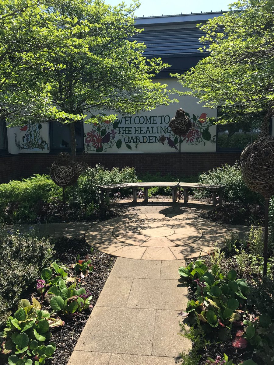 Beautiful morning on Saturday for planting bulbs at the UHDB Healing Garden in memory of loved ones who are no longer with us @UHDBTrust #DMAW23