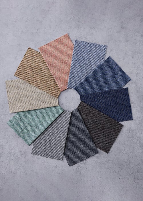 OfficeMasterIE's tweet photo. A change-making, industry-shaking fabric, Revolution is a breakthrough in #textile #circularity. The first fabric to be produced using Camira’s advanced textile #recycling capability, iinouiio, Revolution uses waste wool yarn from their own #manufacturing processes.
1/3 https://t.co/eIH7jEJRIA