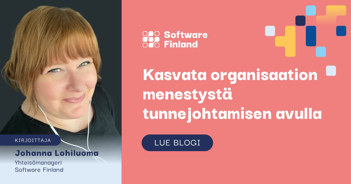 Tunnejohtaminen on vuorovaikutusta. Se ei siis ole synnynnäinen lahjakkuus, vaan se on taito, jota voi kehittää ja oppia. <a href="/JLohiluoma/">Johanna Lohiluoma</a> kirjoittaa blogistamme: softwarefinland.fi/blogi/kasvata-… #SoftwareFinland #johtaminen #ohjelmistoala