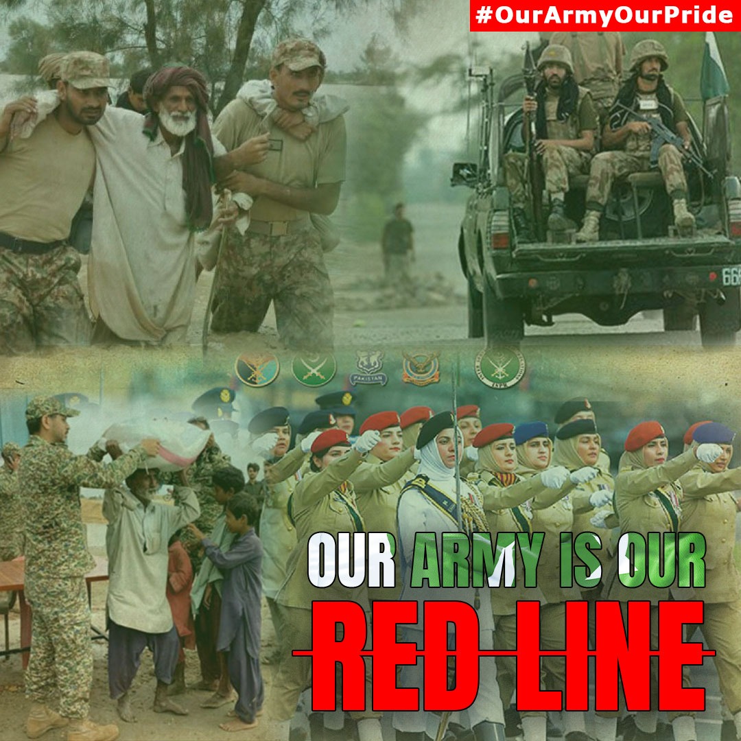 _AsimAli_'s tweet photo. شہداء کی وارث۔
  امن کی علامت۔ 
ہم سب پاکستانیوں کی ریڈ لائن۔
Our Army is Our Pride...

چلوں آؤ نہ اک بار مسکراتے ہیں
دشمن کو ذرا پھر سے جلاتے ہیں۔
#OurArmyOurPride https://t.co/bGPoo8ngjC