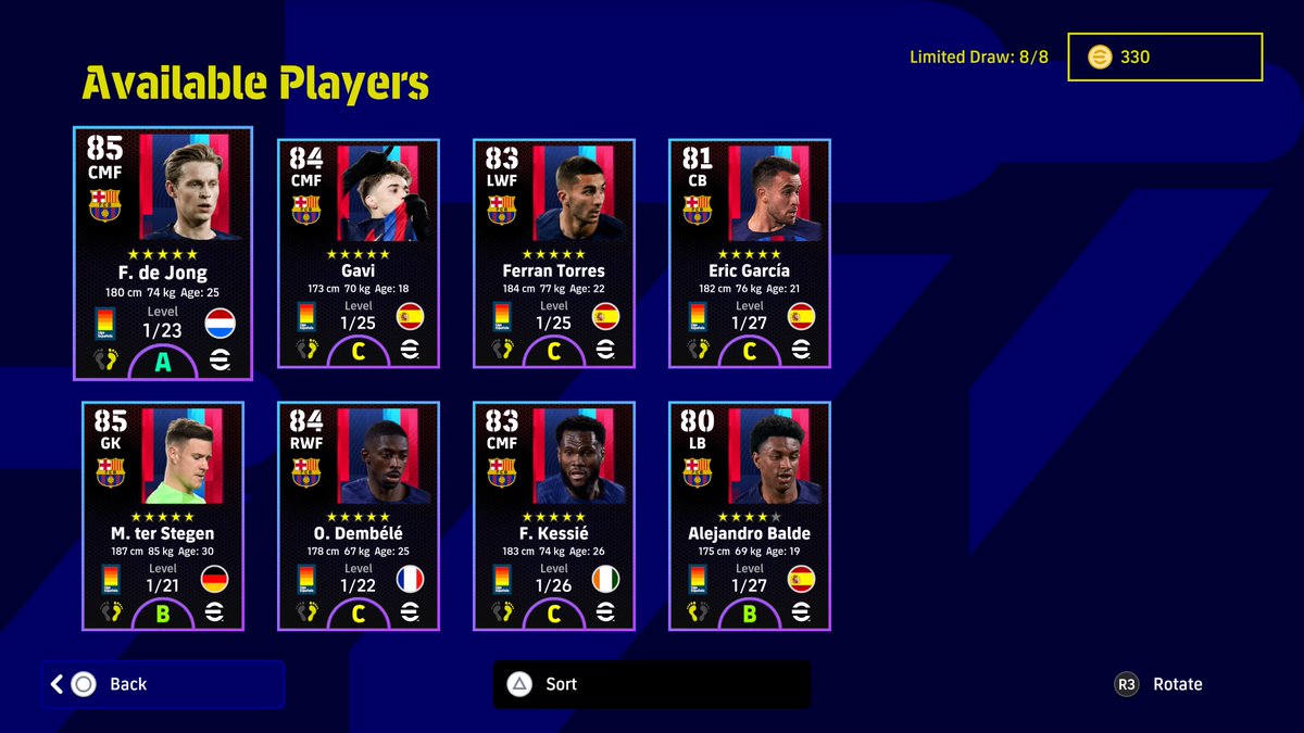 Mire_zockt's tweet photo. MondayUpdate!!!
ClubSelection: Barca๐ช๐ธ๐ช๐ธ๐ช๐ธ 3x spin ๐๐ผ๐ฝ
#eFootball2023 l #eFootball l #efoHeros l #efootball23l #dreamteam
#Epic #BigTime #POTW #ShowTime #Season5 #ClubSelection https://t.co/s0W5GOfps4