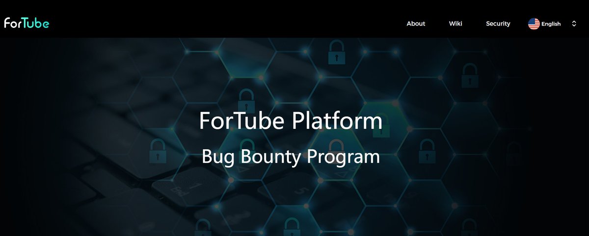 ForTubeFi's tweet photo. The Bug Bounty Program is still in progress.
ForTube invites qualified researchers to identify security vulnerabilities in targeted  ForTube #DeFi services and products, and share these vulnerabilities with the team.
Check the link for more details.
🔗https://t.co/EASyImwpse https://t.co/cjpVjGHfX0
