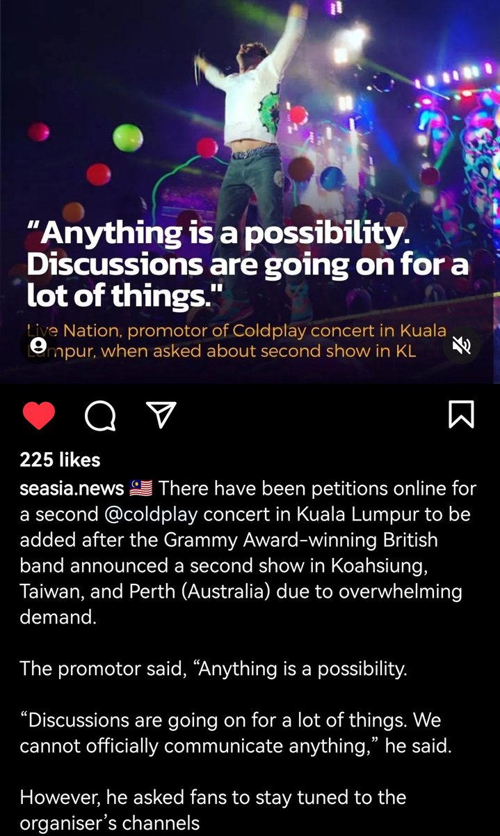 ColdplayMsia's tweet photo. So 2nd show is still possible? @livenationmy @PRWorldwide 

#ColdplayKualaLumpur
#MOTSWT https://t.co/1Ast5ia3C1