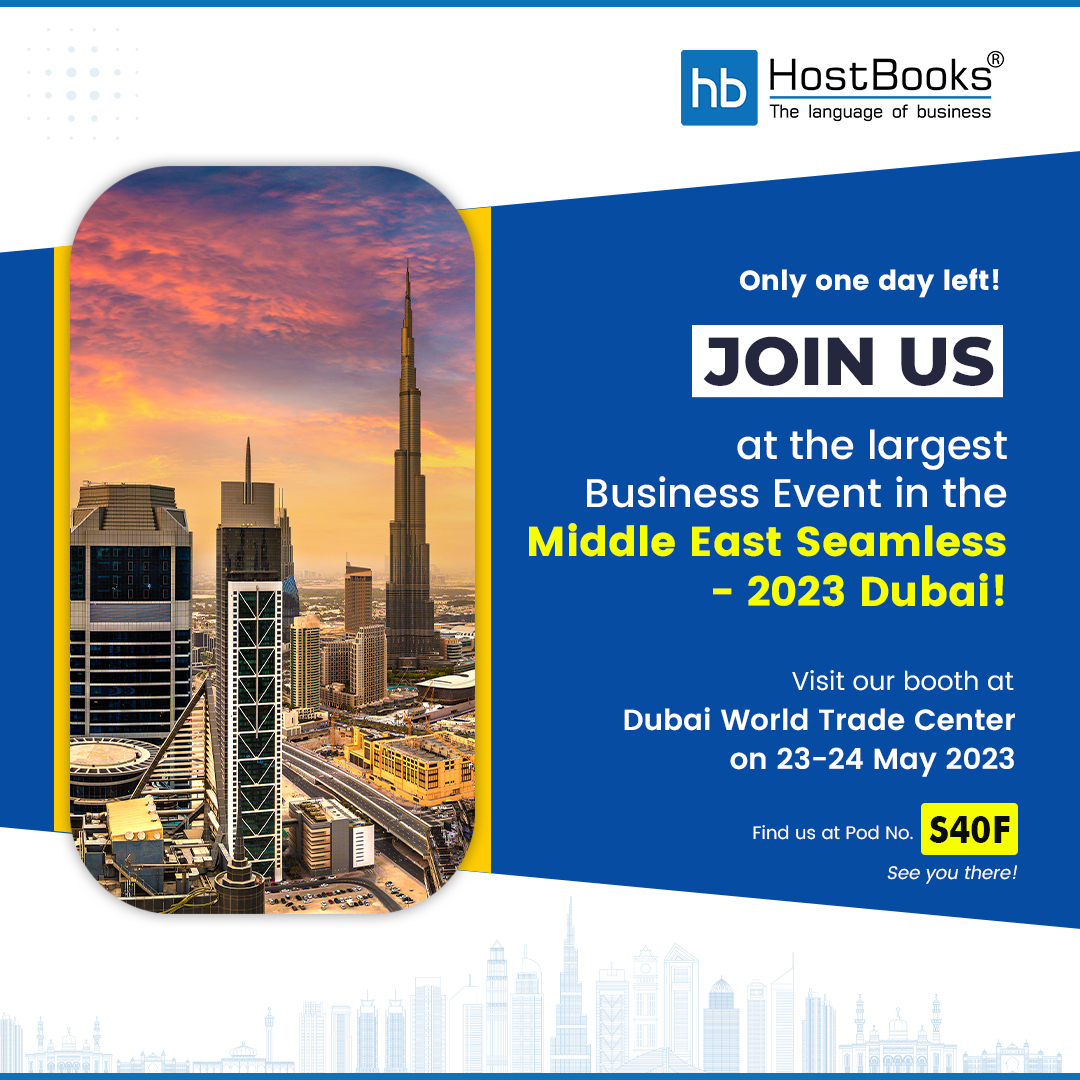Last chance to join us at the largest Business Event in the Middle East, Seamless - 2023 Dubai! Experience energy and inspiration as we showcase cutting-edge solutions.

#SeamlessDubai #BusinessEvent #CuttingEdge #SeamlessDxb #HostBooks