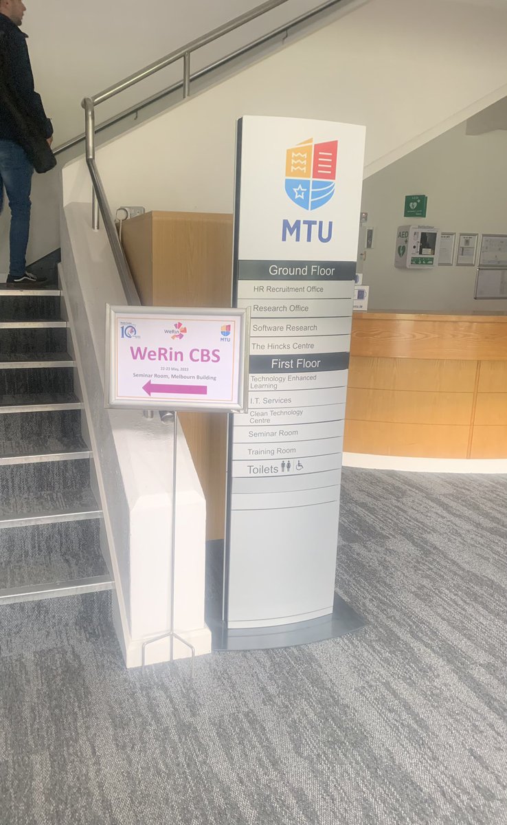 Room, name tags and full agenda at the ready for <a href="/WeRinproject/">WeRin</a> gathering <a href="/MTU_ie/">Munster Technological University</a>   colleague Ana CruzGarcia  leading our team.