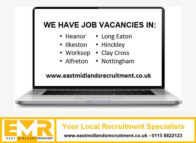 Looking for a local job? Get in touch today!

#mondaymotivation #jobs #newjob #hiring #eastmidlands #derbyshire #nottinghamshire #derbyshirejobs #vacancies