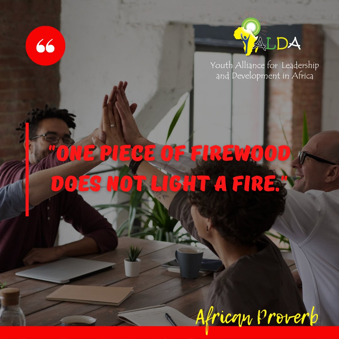 yaldafrica's tweet photo. #MotivationalMondays
No matter how SKILLED you may be, you can never be ABLE to do everything on your own. Working with others IMPROVES the quality of work &amp; ensures TIMELINESS.

What’s the most memorable thing you achieved by working with others?

#LivingTheRoots #BeInspired https://t.co/9x2XwWvrBx