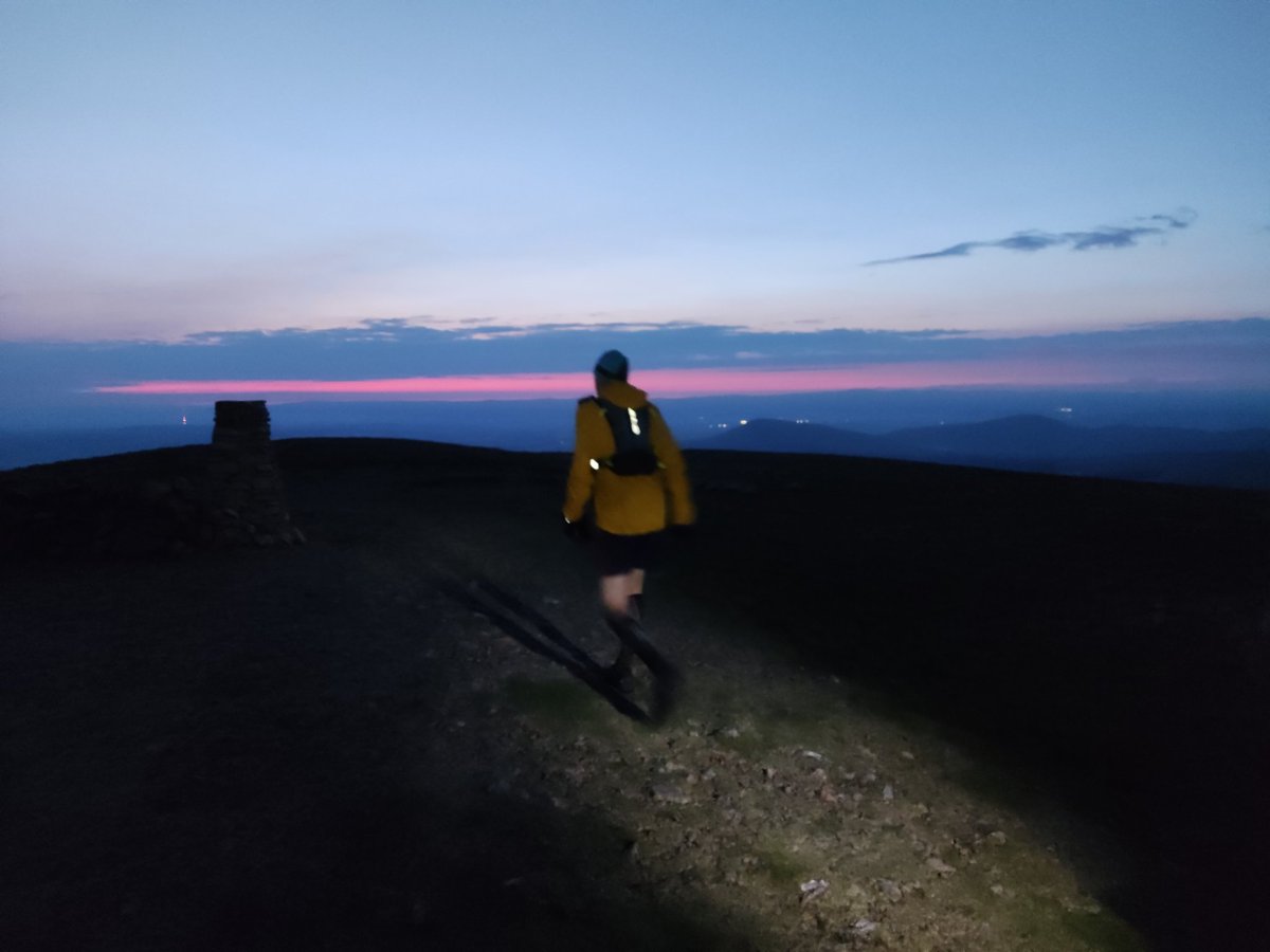 StewartFishwick's tweet photo. Toby reaching the last summit of the leg... Accompanied by the dawn chorus. https://t.co/Dvkw1JDGRV