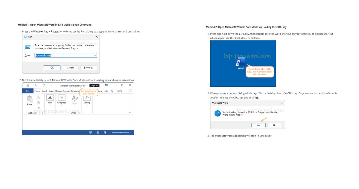 CAStenman's tweet image. 3 Ways to Open Microsoft Word in Safe Mode on Windows 11 / 10 bit.ly/3MK5Lk3 #Windows10 #Word #SafeMode