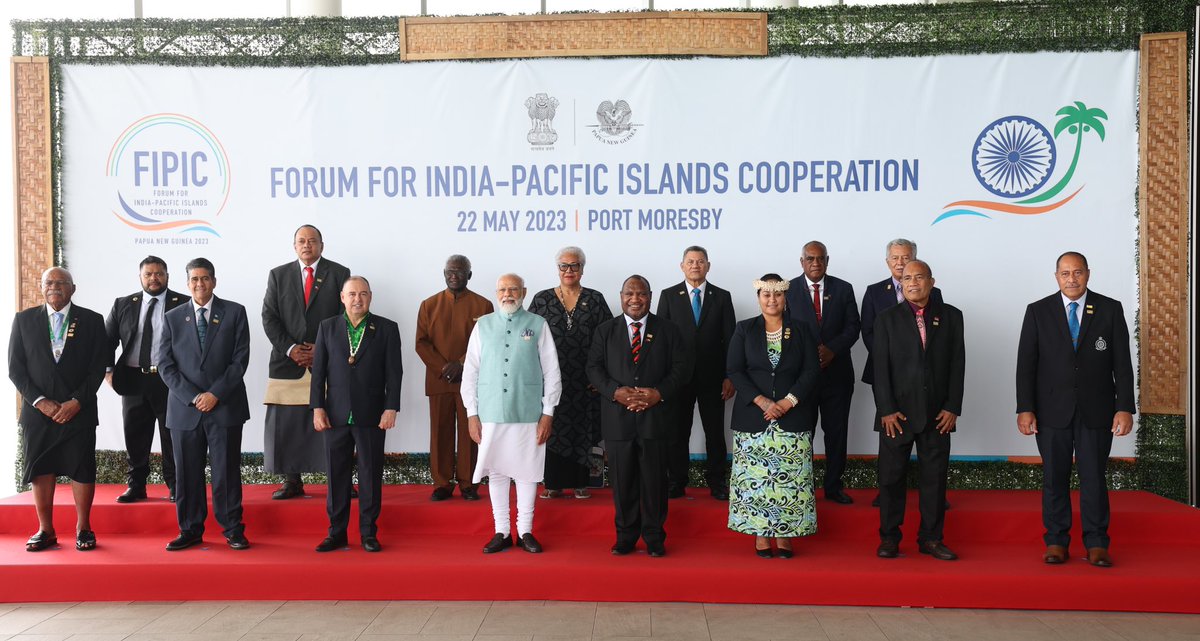 sidhant's tweet photo. India Pacific meet in Papua New Guinea https://t.co/5E73hHsEKh