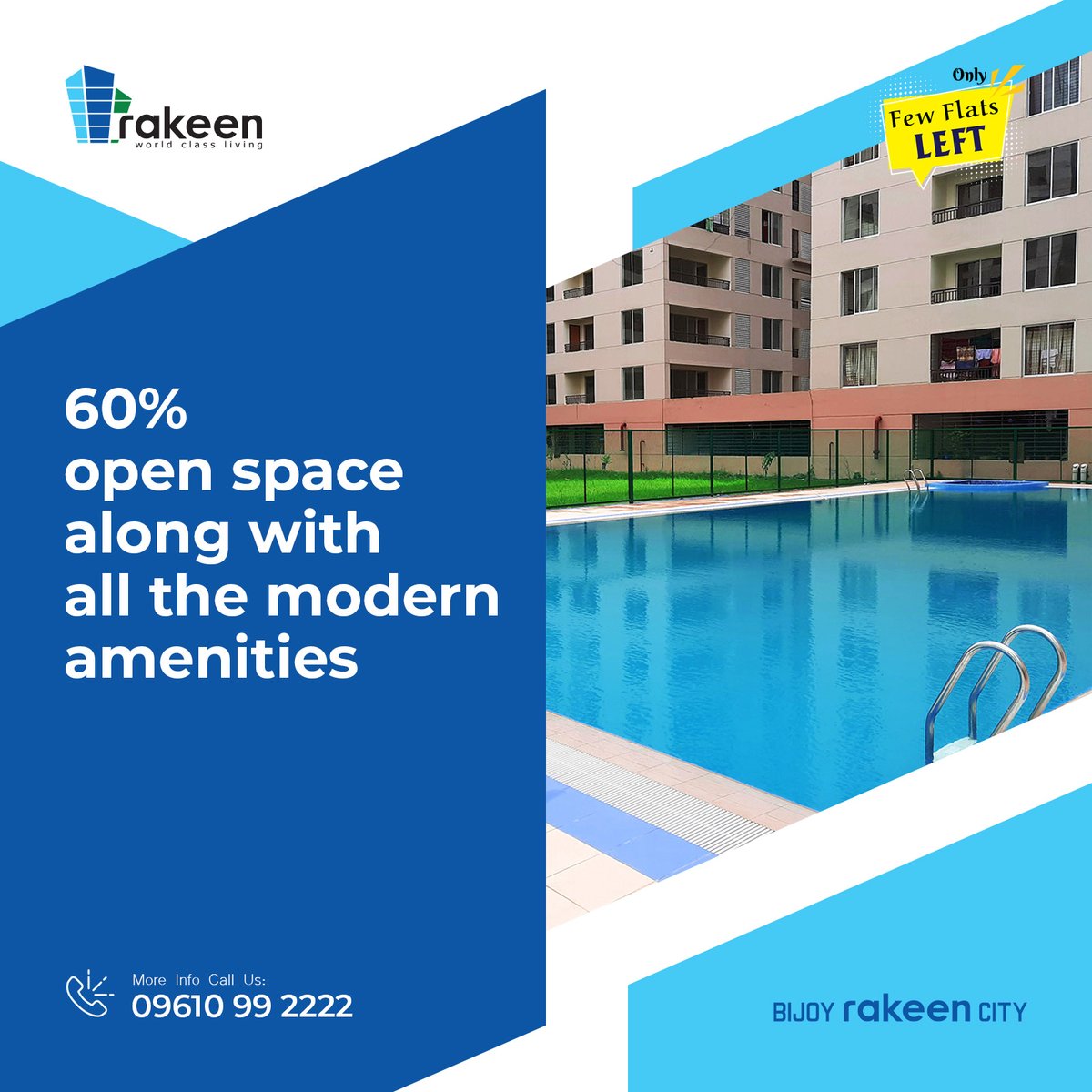 rakeenbd's tweet photo. "Living in comfort is really a blessing. With 60% open space along with all the modern amenities, Bijoy Rakeen City assures you of the comfort you're looking for.
For details call now @ 09610992222 | https://t.co/fEWM34BN3b
#luxuryrealestate #security #condominium #RakeenBD https://t.co/0KokLFFSXa