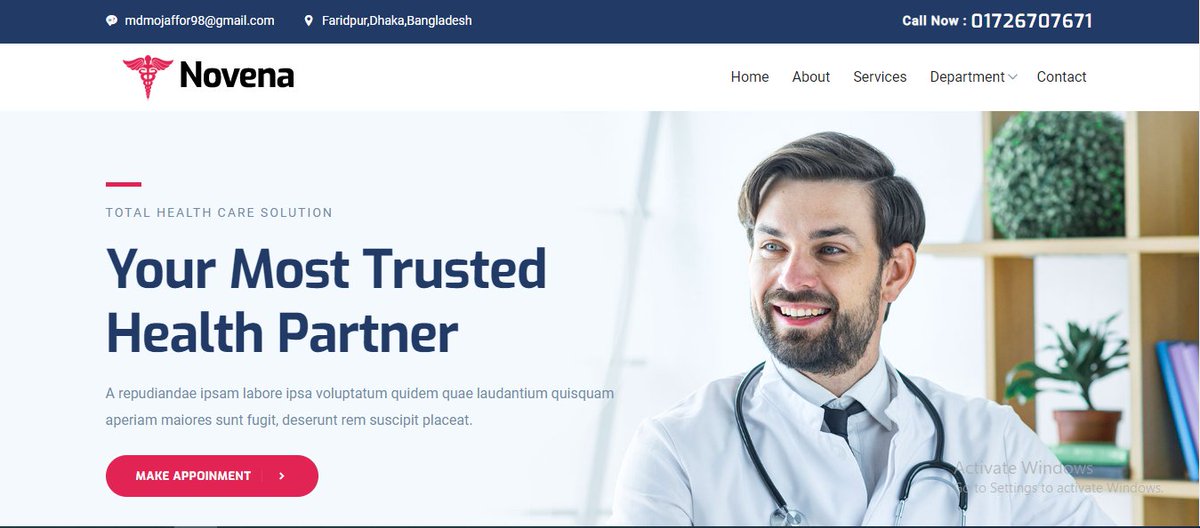 mojaffor_hossen's tweet image. My Another Project
#Wordpress Theme Development (PHP)
#Hospital #Development #php
Live Link: hospital-development.mojaffor.com