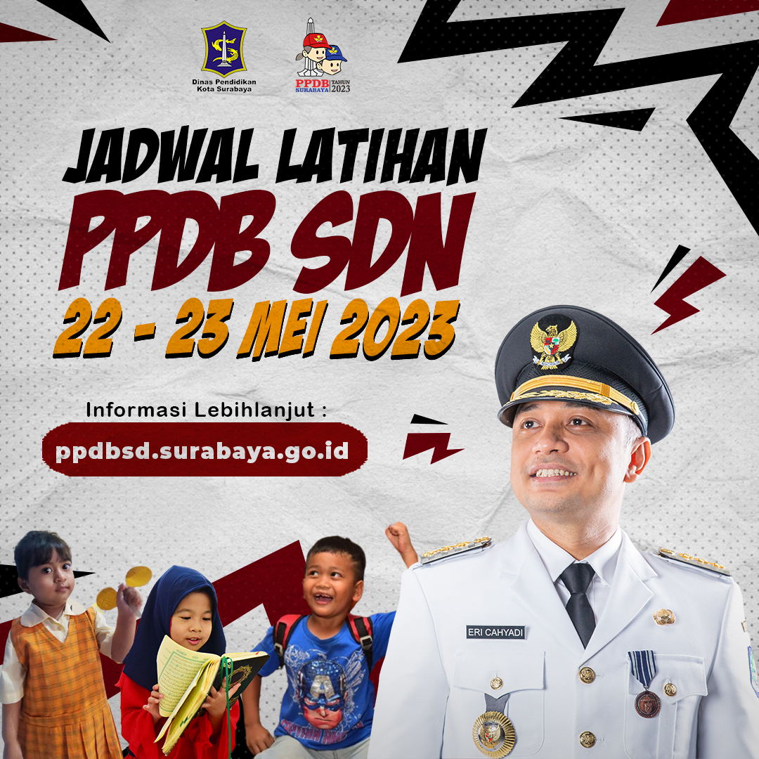 Jadwal Latihan Pendaftaran PPDB SD Negeri dimulai hari ini tanggal 22 Mei sampai dengan 23 Mei 2023.
.
Dan Pantau terus Instagram <a href="/dispendiksby/">Hari Joko Susilo</a> untuk mengetahui informasi terkait PPDB ya
.
Siang Nanti mimin akan bagian jadwal PPDB SD negeri ya. jangan sampai terlewatkan.